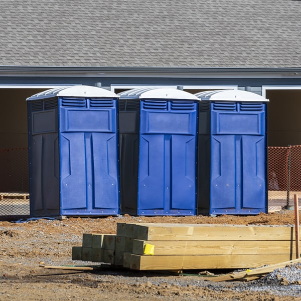 are there any restrictions on where i can place the porta potties during my rental period in Markey MI